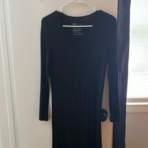 Storq black long sleeve dress